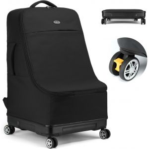 NouvelHorizonstore-Sac de Voyage pour Si&egrave;ge Auto pour Avion avec Roues Rotatives, Sacs de Si&egrave;ge Auto pour B&eacute;b&eacute; pour Voyage en Avion avec Fond Rigide, Grand Sac &agrave; Dos Rembourr&eacute; pour Si&egrave;ge de Voiture, - Neuf