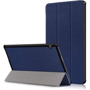 ELVORIX-Slim Fit PU Cuir &Eacute;tui Housse Coque avec Support Ultra-Mince et L&eacute;ger pour Huawei Mediapad T5 10 10.1 Pouces - Neuf