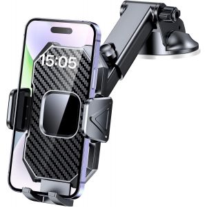 Car Mobile Phone Holder Adjustable 360° Rotation Dashboard/Windshield Car Mobile Phone Holder Upgraded Suction Cup Electric Phone Holder Porta - Neuf