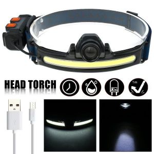 Lampe Frontale Ultra-Lumineuse 550 Lumens 550 Lumens - Port&eacute;e 500 M, Batterie 2000 Mah, Mise Au Point R&eacute;glable, Inclinaison &Agrave; 90&deg;, &Eacute;tanche, Plusieurs Modes - Neuf