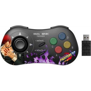 Manette Iori Yagami Bluetooth Style Snk Neo Geo Cd - Compatible Pc Windows, Android & Neo Geo Mini - Neuf
