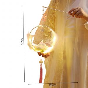 1 Ensemble De Lanterne Chinoise De Style R&eacute;tro Assemblage Facilement Stable Courant D&eacute;coration Fournitures Festival Mi-Automne Lampe L&eacute;g&egrave;re Faite &Agrave; La Main Pour Outdoor_C - Neuf