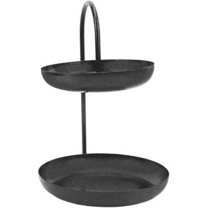 Checarzhn--No1-Plateau De Service Multifonction, Double Étagère À Gâteau, Étagère À , Plateau De Rangement, Home Dec, Étagère À Dessert, Assiette À Gâteau, Plateau À Fruits, A, Env. 22,1 X 19,7 X 32 - Neuf