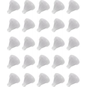 25Pcs Embouts de Rechange pour Pommeau de Douche, Embout en Silicone, Buse Ronde, Pi&egrave;ces de R&eacute;paration pour Pommeau Douche, Convient pour Un Diam&egrave;tre de Trou de 4 mm, Gris Clair - Neuf