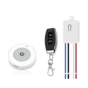 CHECARZHN--NO1-433Mhz Rf Mini Kit Télécommande Interrupteur D'Éclairage,Commutateur A Distance Sans Fil 230V 220V10A Relais Récepteur Avec Télécommande D'Interrupteur Mural - Neuf