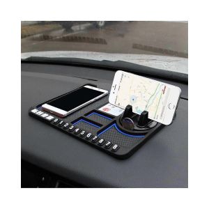 Voiture Antid&eacute;rapant Tapis Pour Tableau De Bord Multifonctionnel De T&eacute;l&eacute;phone De Silicone Titulaire Pad, Bleu Anti-D&eacute;rapant Accessoire De Voiture Pour Tous Les Mod&egrave;les - Neuf