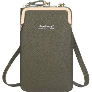 KALANKA-Femme Pochette Téléphone Portable Petit Bandoulière Sac à Main Sacs Bandoulière Mini Cuir PU Sac Téléphone Portable Femme Porte-Carte Bandoulière Portefeuille Pochette avec Réglables Bandouli - Neuf