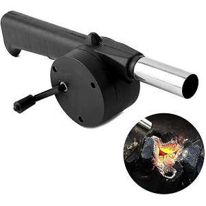 Ventilateur De Barbecue Souffleur D'air Allume-Feu Rapide Soufflet De Manivelle Manuel Portable Pour Pique-Nique En Plein Air Camping Cuisson Barbecue Barbecue Au Charbon De Bois Accessoire - Neuf