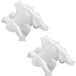 Lot De 2 Moules En R&eacute;sine 3d Mignons, Colle Cristal Diy, Petits Ornements D'animaux Pour Moulage &Eacute;poxy - Neuf