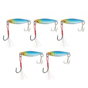 20245pcs 7g Leurres De P&ecirc;che Vib M&eacute;tal App&acirc;ts Durs Fer Mat&eacute;riel De P&ecirc;che Pour La P&ecirc;che En Eau Douce En Eau Sal&eacute;e Or Et Bleu - Neuf