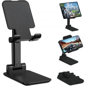 Support Téléphone, Support Telephone Réglable Pliable Innovant,Support Pour Téléphone Portable De Bureau,Support Iphone Bureau, Support Ipad Samsung Mini Iphone Tous Les Smartphones - Neuf