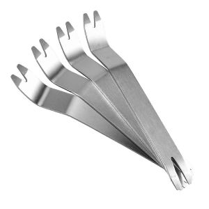 4 Pi&egrave;ces En Acier Inoxydable Plaque De Patin &Agrave; Enclin Snap L&egrave;ve-Clous,Extracteur De Pav&eacute; Outil Enl&egrave;vement Tassement De Brique Sur&eacute;lev&eacute;e - Neuf