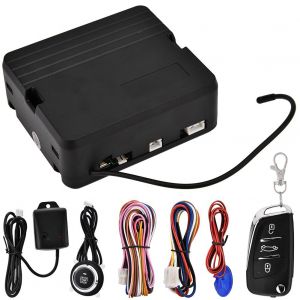 Alarme antivol pour voiture, systeme de securite, entree sans cle, sirene de protection 12 V (avec cle 6) - Neuf
