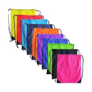 Sac &Agrave; Dos Polyvalent &Agrave; Cordon De Serrage 10 Couleurs - Sac Fourre-Tout L&eacute;ger Pour Le Sport, Les Voyages Et L'usage Quotidien - Tissu Polyester R&eacute;sistant - Neuf