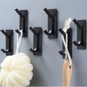 Crochet à serviettes de salle de bain - crochets autocollants crochets antirouille porte-serviettes pour salles de bains,tache 304 - Neuf