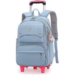 Filles De Couleur Solide Sac ¿¿ Dos Roulant Avec Roues Sacs ¿¿ ¿¿Cole ¿¿L¿¿Mentaire ¿¿Tudiant Trolley Sac ¿¿ Dos En Plein Air Sac-Yvan - Neuf