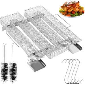 KAL-Générateur De Fumée Carré,Acier Inoxydable De Haute Qualité,Générateur De Fumee Froide Pour Fumoir Avec Brosse Et Crochet,Fumoir À Viande Pour Grills Bouilloire,Fumoirs Et Fours Fumoirs,Réutilisa - Neuf