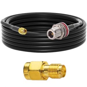 5M/16.4ft Câble d'antenne Lora N Femelle vers RP-SMA Cable Y240 Câble coaxial d'extension à faible perte pour antenne LoRa WiFi 4G LTE RAK Helium Hotspot HNT Miner Antenne minière - Neuf