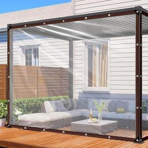 Spwa-Bâche Transparente U2013 Avec ?Illets - Imperméable - 1 X 3 M - Bâche De Jardin Transparente - Étanche À La Poussière - Bâche De Jardin En Tissu Résistante Aux Intempéries - Pour Protection Con - Neuf