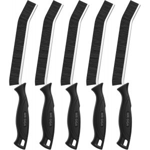 Lot De 5 Brosses De Nettodes Interstices,Brosse De Crevasses Joint De Carrelage Avec Poignée Egonomique,Brosse Pour Rainure Fenêtre,Salle De Bain,Cuisine - Neuf