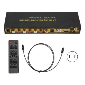 Decodeur audio 5.1 canaux, interface multimedia HD, convertisseur d'extraction de son numerique, prise americaine 100-240 V - Neuf
