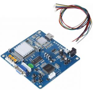 Chenquansarl-Convertisseur De Sortie Vidéo Hd Vga/Rgb/Cga//Yuv Vers Compatible Pour La Sortie Vidéo Arcade Blue Game Machine - Neuf