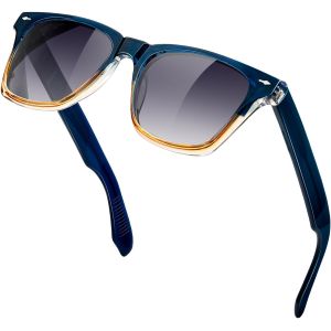 Tianyi-Lunettes De Soleil Homme Femme Polarisées Uv400 Carrées Élégantes - Monture Tr90 Tendance, Branches Acétate Tendance - Neuf