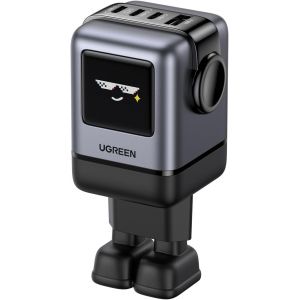 Checarzhn--No1-100w 4 Ports Chargeur Usb C Rapide Ganinfinity En Forme De Robot Mignon Compatible Avec Iphone 16 Pro Plus 15 14 13 12 11 Pixel Galaxy Pps 45w 25w S24 S23 A15 Ipad Macbook Pro Air - Neuf