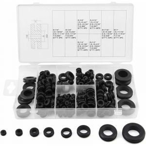 180 pièces en caoutchouc oeillet fil anneau joint électrique rondelle joint assortiment rondelle joint en caoutchouc - Neuf