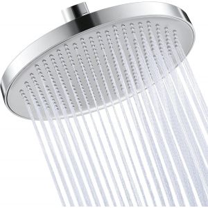 Pomme de Douche Salle de Bain T&ecirc;te de Douche Pommeau de Douche Rond 26CM Pommeau Douche Chrome Poli, J301S10-CH - Neuf