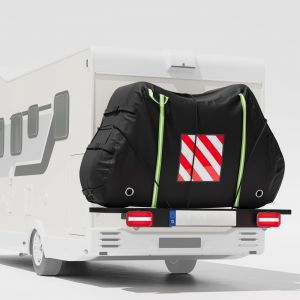 Subzonal-Housse De V&eacute;lo Pour Porte-V&eacute;los Arri&egrave;re - Housse De Protection Pour Porte-V&eacute;los Camping-Car, Housse De V&eacute;lo &Eacute;tanche 420d Pour 1 2 V&eacute;los/V&eacute;los &Eacute;lectriques, 220 &times; 120 &times; 140 Cm - Neuf