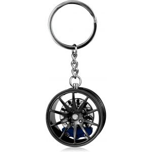 KAL-Porte-Cl&eacute;s Roue Cr&eacute;ative Porte-Cl&eacute;s Feu De Circulation Pour Femmes Et Hommes, Portable Porte-Cl&eacute;s De Voiture Personnalis&eacute; Pendentif Pour Sac &Agrave; Dos - Neuf