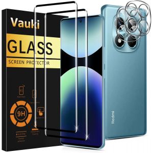 JGD-Verre Tremp&eacute; pour Xiaomi Redmi Note 14 Pro 4G Protection D'&eacute;cran Film avec Cam&eacute;ra Arri&egrave;re Protecteur,Duret&eacute; 9H Vitre &eacute;cran,Anti Rayures Sans Bulless HD Transparent Haute Sensibilit&eacute; - Neuf