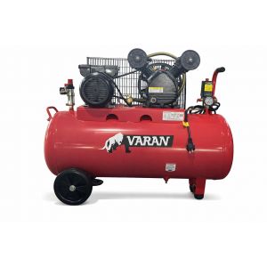 Varan Motors - BYV0178 Compresseur &agrave; entra&icirc;nement par courroie 100 litres 2CV 1500W 1020rpm 194 l/min 8 bars - Neuf