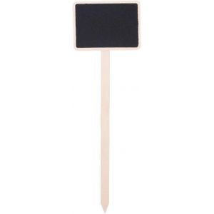 10 Petits Rectangulaire, Des Tableaux Noirs,Des Mini En Bois Pour Tableau De Signes,Plante Pieu Étiquettes,De Mariage,L'obtention Du Diplôme De Fournitures,Fête D'anniversaire,Date De Signes - Neuf