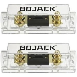 Lot de 2 Porte-fusibles ANL &agrave; Coque Transparente 20A et 2 Fusibles ANL 20A 32 VCC pour Syst&egrave;me Audio et Vid&eacute;o - Neuf
