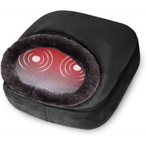 Chauffe-Pieds Avec Massage, Vibration Et Coussin Chauffant Pour Pieds Confortables Avec 5 Modes De Massage Et 2 Thérapie Par Chauffage, Coussin De Massage Électrique Chauffant Pour Pieds, Dos - Neuf
