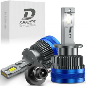 Ampoule Ventilateur Led D2s Modèle 6500k 12v 120w,600%,Phares Blancs Voiture Et Moto, Remplacement Led D2s Pour Halogène Et Xénon, 2 Ampoules[Amp744464] - Neuf