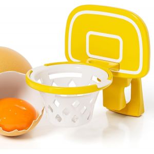 Egg Separator Yellow and White Basket Basket,Egg Separator,Plastic Egg Filter,Extractor for Kitchen Gadget,Cooking Tools (Yellow) - Neuf
