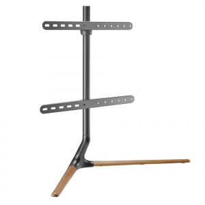 Support TV pour les &eacute;crans jusqu'&agrave; 70 pouces noir effet bois Helloshop26 03_0010722 - Neuf