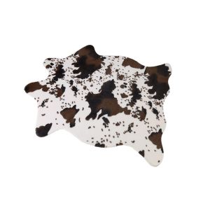 Tapis &Agrave; Motif Vache Pour Salon, Chambre, Chambre D'enfant, Antid&eacute;rapant, Mati&egrave;re Douce, 110 X 75 Cm - Neuf