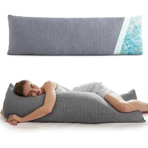 Ulteronixshop-Traversin 137 Cm Coussin De Grossesse Pour Dormir Oreiller Pour Dormeur Lat&eacute;ral Long Coussin De Maternit&eacute; Avec Mousse &Agrave; M&eacute;moire De Forme D&eacute;chiquet&eacute;e Coussin Allaitement Pour Femme Encei - Neuf