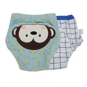 Couches Lavables Pour Bebe, Motif Dessin Anime, Pour L'apprentissage De La Proprete (Lot De 2), Little Monkey 100 - Neuf
