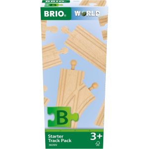 ERYI-World - 36099 - Coffret De Démarrage 12 Rails - Pack B - Accessoire Pour Circuit De Train En Bois - Assortiment De Rails - Jouet Mixte À Partir De 3 Ans - Neuf