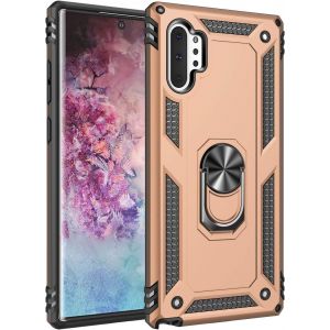 Kal-Coque Galaxy Note 10 Pro, [Antichoc Armor] Double Couche Hybride Ultra Armure Housse Étui De Protection Anti-Choc Bumper Cover Avec Stand Pour Galaxy Note 10 Pro,Avec Protecteur D'écran - Or - Neuf