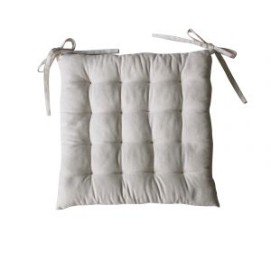 Galette De Chaise En Coton Recycl&eacute; - Neuf