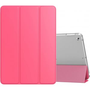 Étui Compatible Avec 2018/2017 Ipad 9.7 6th/5th Gen, Etui À Rabat Avec Support Ultra-Mince Et Léger Avec Semi-Transparent Protecteur En Polycarbonate, Pastèque Rouge.[F5320] - Neuf