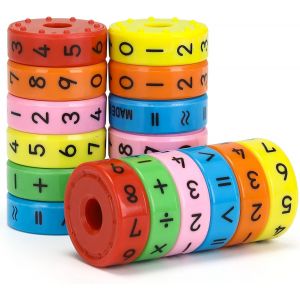 Lot de 3 jouets &eacute;ducatifs pour les math&eacute;matiques &iquest; Calcul et apprentissage des math&eacute;matiques pour enfants &iquest; Rentr&eacute;e des classes &iquest; Sac d'&eacute;cole Remplissage Id&eacute;e cadeau de No&euml;l - Neuf