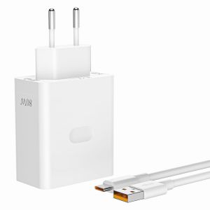 KALANKA-Chargeur 80W pour Oppo SuperVooc Charge USB Power Supply, Adaptateur Chargeur Rapide pour Oppo Find X7 Ultra X7 X6 X6 Pro X5 X5 Pro Find N3 N2 Flip Reno11 10Pro Oneplus 2M Cable - Neuf