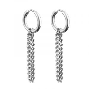 Style 24 - Boucles D'oreilles Créoles Unisexes Pour Hommes/Femmes,1 Paire,Pendentif Croix En Acier Inoxydable,Long Pampille,Punk Gothique,Bijoux,Meilleurs Cadeaux,Nouvelle Collection - Neuf